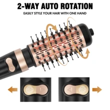 DAILYLIFE Rotating Hair Dryer Brush, Hot Air Spin Brush Set With 2 Inch And 1.5-Inch Brushes, Ionic Function And ALCI Safety Plug - US A Type Plug(110-127V) - View 8
