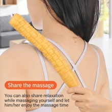 Gậy massage cán gỗ hình bắp ngô - Giảm đau cổ và lưng, thư giãn toàn thân, lối sống lành mạnh, gậy massage cán gỗ có lớp cao su, dụng cụ massage cầm tay di động, thích hợp cho gia đình, phòng tập thể dục, văn phòng, ngoài trời, thư giãn cơ thể và tâm trí, quà tặng. - Chuỗi động tác xoa bóp và vỗ nhẹ - Xem 6