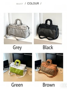Bolsa de viaje de gran capacidad, nueva para el verano, con compartimento separado para artículos húmedos y secos, compartimento independiente para zapatos, minimalista y ligera, bolsa de gimnasio, equipaje de viaje, unisex, esencial para vacaciones, regalo para hombres/mujeres, Día de San Valentín, Día del Padre, Día de la Madre, Vuelta al cole - Multicolor - Ver 12