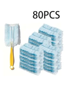 Disposable Electrostatic Duster With Handle, Suitable For Home Use, Effectively Removes Dust, Hair, Debris And Dirt In Tight Spaces, Ideal For Cleaning Car Interiors, Desktops And Home, Plastic Handle, Easy To Clean, Convenient For Lazy People - A - View 13