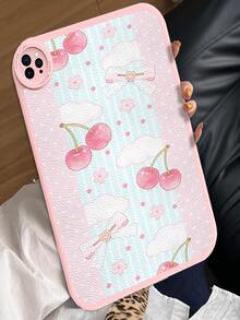 1个可爱樱花波点蕾丝风格防震平板电脑保护套，适用于华为MatePad 10.4英寸，内置360度加厚防摔皮革10.2英寸平板电脑保护套 - 彩色 - 查看 3