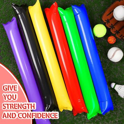 10/20/50pcs Inflatable Cheering Sticks, Durable PE Material Thunder Sticks, Multi-Color Noise Maker, Suitable For Sports Events, Competitions, Concerts, Festivals, Cheer For Team And Party Decoration