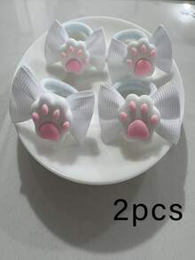 宠物毛发装饰，可爱长毛狗狗蝴蝶结毛发装饰，触感柔软，适合日常美容和派对造型。 - 彩色 - 查看 11