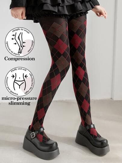 一双印花连裤袜，打底袜，时尚高端，高弹舒适，适合日常穿着，时尚单品，情侣礼物。