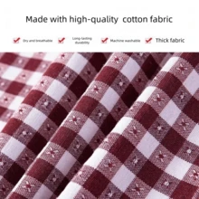 Cotton Plaid Apron With Large Pockets, Sleeveless Cooking Apron, Oil & Stain Resistant, Suitable For Household Use - A - View 4