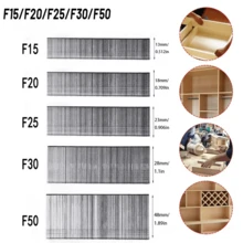 2500/4000Pcs F30/F25/F20 + 1600Pcs T50 Galvanized Wood Nails Right Angle Electric Pneumatic Nail Gun Accessories Hardware Fasteners For Carpentry Gardening Household Repair - A - View 3