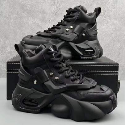Vintage  Sporty  Vintage  Workwear Style  Street  Basics  Casual  Business Casual    Lace Up    Men's Boots  All Seasons  Outdoor    Chunky Sole  Daily Wear  Men's Boots  Chunky Sneakers  Platform Shoes  Dad Shoes  High-Top