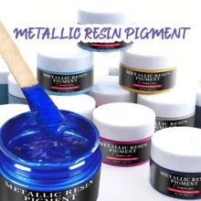Pasta Pigmen Metalik 50g, Pewarna Aneka Warna, Cocok untuk Resin Epoksi, Lukisan Cair, Kerajinan Seni Resin Epoksi DIY, dan Pembuatan Perhiasan. - 50 GRAM - View 2