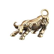 Decoración de buey de latón: Escultura de buey linda para decoración del hogar - No se necesita energía - Adecuado para la sala de estar y la oficina - Regalo ideal para amantes de los animales y entusiastas de la decoración del hogar - Animal - Ver 1