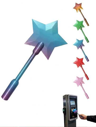 3D Printed Payment Magic Wand, Tap To Pay, Star-Shaped Magic Wand, Contactless Credit Card Holder, Suitable For Payment Scenarios