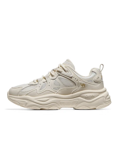 CAMEL CROWN 女士复古跑步鞋，防滑，减震，软底，轻便透气，休闲运动鞋