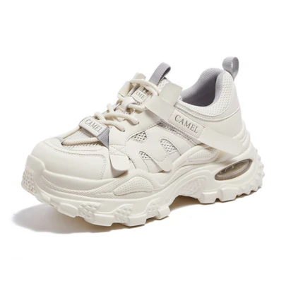 CAMEL CROWN Women's Retro Running Shoes, Anti-Slip, Shock-Absorbing, Soft Sole, Lightweight, Breathable, Casual Sports Shoes