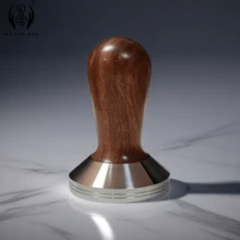 1pc Italian Coffee Tamper, Coffee Tamper, Comfortable Wooden Handle, Smooth Stainless Steel Base, Diameter: 51/53/58mm - Multicolor - View 18