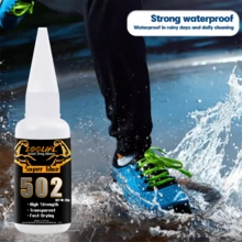60g-80g Super Glue, 502 Extra Strong Adhesive, DIY Glue, Metal Glue, Ceramic Art Repair, Transparent Non-Yellowing Waterproof, Bonds Metal/Plastic/Rubber/Glass/Ceramic/Acrylic/Rubber/Wood/Shell/Paper/Leather, Suitable For Outdoor Gear/Home Repair/Crafts/School Supplies/Office Accessories - 502-20ml - View 4