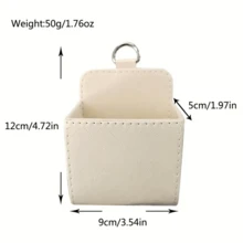 1pc Air Conditioner Vent Storage Bag, Car Organizer Box, Automotive Accessories, Leather Multi-Function Organizer Box With Phone Holder For Car Vent - A - View 11