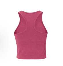 Camiseta de tirantes corta Ebb To Street de Lululemon | Construcción sin costuras | Textura acanalada minimalista | Sujetador incorporado con copas extraíbles | Absorción de humedad y estiramiento en cuatro direcciones | Prenda esencial para ir del estudio a la calle - Rosa Fucsia - Ver 2