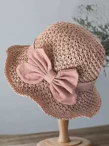 1 chiếc mũ rơm thắt nơ cho nữ, chất liệu sợi polyester, chống nắng, đa năng dùng hàng ngày, đi du lịch ngoài trời, đi biển, thích hợp làm quà Giáng sinh, Ngày của Mẹ, Ngày của Cha, Ngày Nhà giáo, quà sinh nhật cho gia đình và bạn bè, mùa hè. - Nhiều màu - Xem 7