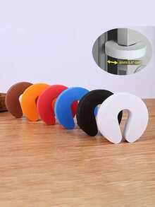 5pcs Random Color Child Safety Door Stopper, Baby Finger Pinch Guard, Door Jammer, Toddler Anti-Pinch Hand Protection - Multicolor - View 10