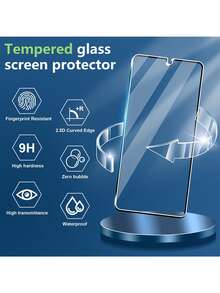 XINHONGYU 2入裝 Galaxy S 系列隱私螢幕保護貼，支援 0.2 秒指紋解鎖，相容 Galaxy S2/26+/26/Ultra、Galaxy S25 Ultra/S25+/S25/S24 Ultra/24 Plus/24/23/22/21，25° 防偷窺鋼化玻璃，全螢幕覆蓋，防指紋、防摔、防刮、零氣泡 - 2個 - 查看 5