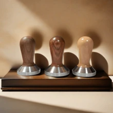 1pc Italian Coffee Tamper, Coffee Tamper, Comfortable Wooden Handle, Smooth Stainless Steel Base, Diameter: 51/53/58mm - Multicolor - View 12