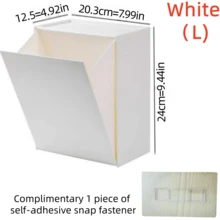 1pc Wall Mounted Clean Swab Storage Box, Cosmetics Storage Box, Jewelry Storage Box, Plastic Storage Rack, Used For Organizing And Storing Clean Swabs, Dental Floss, Hair Cords, Hair Clips, Makeup Pad, Powder Puff, Suitable For Home, Dormit - Multiple Colour - View 15
