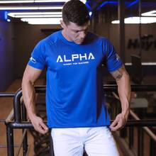 ALFA REI Kit Of 3 Men's Dry Fit T-Shirts, Original, For Gym, Weight Training, Physical Activities, Reinforced Seams, Cool Mesh, Fitness - 藍色/灰色/紅色 - 查看 6