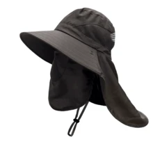 1pc Detachable Outdoor Sun Protection Hat, Breathable Fishing/Hiking Cap With Face Mask, UV Protection - Multicolor - View 11