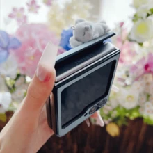 可爱蓝色磁吸轴3D考拉手机壳，兼容三星Galaxy ZFlip7 Z Flip6 ZFlip 5 Zflip6 Zflip5，防震后盖 - 藍 - 查看 8