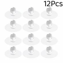 8/10/12/15 Peças Puxadores Autoadesivos Transparentes para Armários e Gavetas com Ganchos, Decoração de Armários Domésticos e de Cozinha Adequada para Guarda-Roupas, Portas Deslizantes, Armários, Gavetas, Tampas de Vaso Sanitário, Janelas de Vidro, Alças com Adesivo Forte - Multicolorido - Visão 17