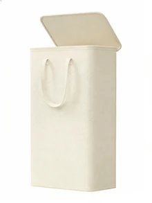 1/2 giỏ đựng quần áo bẩn mỏng 65L có nắp, giỏ đựng quần áo bẩn cao và hẹp có tay cầm, dùng cho phòng giặt và tủ quần áo. - Nhiều màu - Xem 20