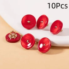 Botones de camisa de resina de moda, botones de costura hechos a mano, colores y diseños de alta gama, botones decorativos para camisas, suministros de costura - Multicolor - Ver 14