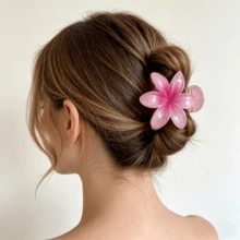 3 Stücke minimalistische Leoparden-Muster Karamell-Acryl Blumen Haarklammern, elegante vielseitige Haarstyling-Accessoires für tägliches Tragen, Sommeroutfits, Haarklemmen, Reisen, Geburtstag - Verschiedenfarbig - Übersicht 2
