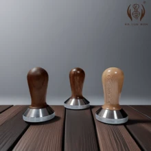 1pc Italian Coffee Tamper, Coffee Tamper, Comfortable Wooden Handle, Smooth Stainless Steel Base, Diameter: 51/53/58mm - Multicolor - View 11
