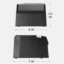 Impresora térmica de recibos USB de 80mm, impresora de cocina para restaurante con cortador automático, conectividad de interfaz USB Ethernet - Tipo de Enchufe B USA (110-127V) - Ver 6