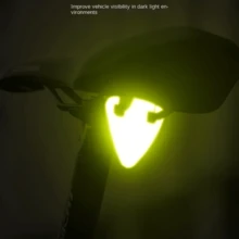 5/10片装三角形反光警示贴纸，适用于公路自行车/山地自行车/城市自行车夜间骑行，易撕易贴，适用于后车架和自行车车架 - A - 查看 6