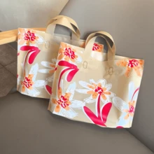 50个9.8 x 13.8英寸派对礼服包装袋，女士购物袋，高端装饰包装袋，加厚防水便携大容量手提袋，花卉图案包装袋，户外旅行日常手提袋。装饰礼品包装袋，可重复使用包装袋，适用于节日、新年、婚礼、派对、购物、生日礼品袋、派对装饰礼品袋。 - 包裝袋 - 查看 8