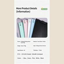A4 Clipboard, High-Quality Waterproof Writing Pad, Minimalist Multi-Functional Office File Folder, Convenient File Storage For School, Nurse's Office, Home, And Meetings - A4 - View 8