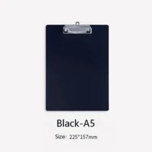 1pc Vertical File Folder, Writing Board, Drawing Board Clip, A5/A4 File Folder, Rigid Board Clip, Test Paper Clip, Single Clip, Strong Clip Force, Comfortable Feel, Durable, Vertical Drawing Board Clip, Restaurant Menu Clip, Writing Clip, File Folder, Contract Clip, Office Meeting Clip, Foam Secretary Clip, Back To School Student Gift - Black - View 6