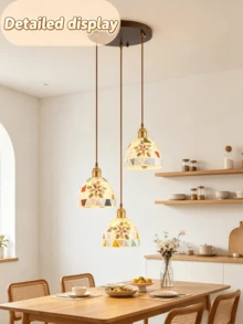 Shell Glass Lampshade,18cm Shell Glass Lampshade,7.1 Inch Shell Glass Lampshade,Handmade Shell Glass Lampshade - 170-meter Hanging Diamond Flower - View 2