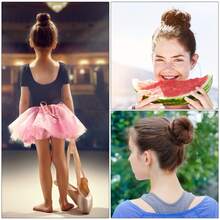 1 dụng cụ tạo búi tóc | Dụng cụ tạo búi tóc kiểu ballet, búi tóc kiểu tất, búi tóc kiểu bánh donut, dụng cụ tạo hình búi tóc dễ sử dụng, dụng cụ tạo kiểu tóc bằng sợi polyester thanh lịch dành cho nữ. Bộ dụng cụ làm tóc - Nhiều màu - Xem 3