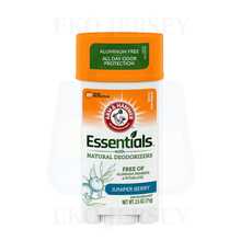 Arm & Hammer Essentials Juniper Berry Natural Stick Deodorant Aluminum-Free & 24H Odor 2.5 Oz Pack Of 6 - 多樣化香型 - 查看 10