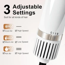 5-In-1 Multi-Functional Hair Dryer, Hot Air Brush, Auto Curling Iron, Straightening Comb, With 5 Different Experience Combs, 110,000 RPM High-Speed, Negative Ion Technology, Quick Drying, Professional Blow Drying, Curling, Volumizing, Straightening And Styling, Great Gift Choice - Multicolor - View 11