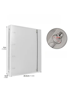 Album sưu tập sticker dễ thương khổ A4 - Bìa PP mờ có dây chun, album sticker tái sử dụng để sưu tập sticker lấp lấp 3D và đồ dùng nhật ký. - A4 - Xem 12