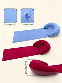 1pc Inflatable Beach Mat, Outdoor Inflatable Sleeping Pad, Hiking & Camping Ground Mat, Leisure Inflatable Air Mattress - Multicolor - View 6