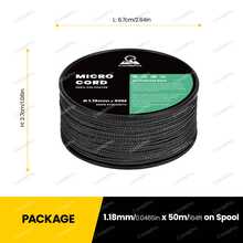 Micro Cord 1.18mm Paracord 50M Spool Strong Versatile Rope For DIY, Bracelets, Lanyards, Jewelry Beading, Outdoor - Multicolor - View 3
