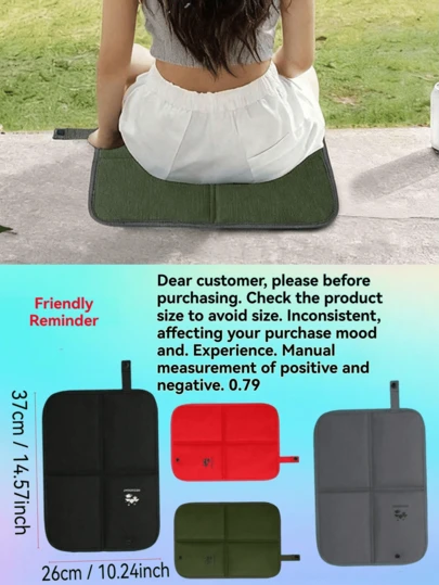 Oxford Cloth Foldable Outdoor Seat Cushion/Moisture-Proof Mat - Portable And Lightweight, Very Suitable For Camping, Hunting, Hiking, And Picnicking. Ergonomic And Fashionable Camping Chair/Stool - Designed For Backpackers And Students. Filled Foldable Outdoor Seat Cushion/Moisture-Proof Mat - Very Suitable For Mountaineering, Fishing, Travel Season And Graduation Season. Ideal Travel Chair.