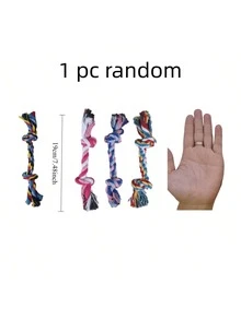 1 món đồ chơi kéo co cho chó loại nặng - Bóng dây thừng dày dặn với lớp vải sọc đỏ, đồ chơi nhai bền chắc, phù hợp với mọi giống chó (chó con và chó trưởng thành) - Nhiều màu - Xem 7