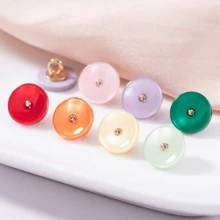 Botones de camisa de resina de moda, botones de costura hechos a mano, colores y diseños de alta gama, botones decorativos para camisas, suministros de costura - Multicolor - Ver 8
