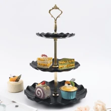 三层塑料甜点展示架,欧式自助茶歇蛋糕甜点托盘,多层展示架,水果盘,塑料材质,多层水果盘纸杯蛋糕架,欧式甜点架,家居客厅干果篮,适用于生日、派对、庆典、婚礼、节日、毕业典礼等场合的甜点和蛋糕展示,也可用于家庭婚礼、节日、生日茶会、圣诞节、万圣节、复活节、感恩节等派对用品,桌面装饰。 - 彩色 - 查看 9