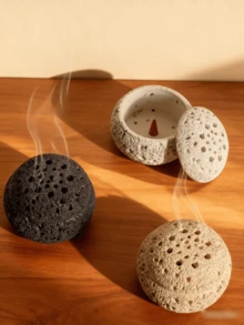Elegant Resin Aroma Diffuser Decor. Suitable For Home, Office, Holiday And Yoga Studio Decoration And Aromatherapy. Also Can Be Used As Living Room Decor, Back-To-School Gift, Graduation Gift, Souvenir, Valentine's Day Gift And Women's Gift. Wedding Gift - Multicolor - View 1